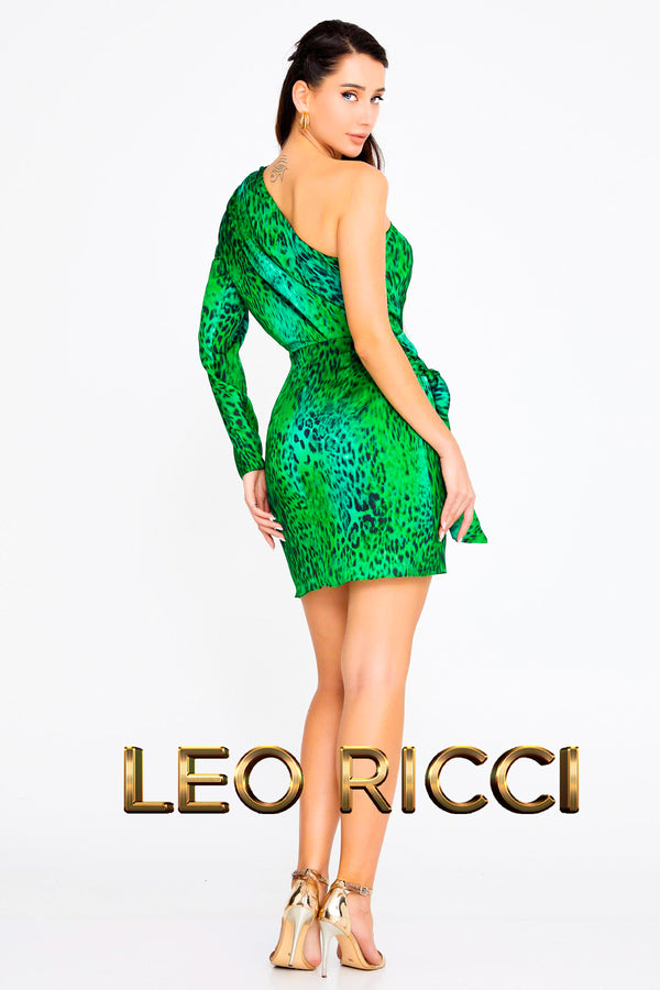 Green Sexy Formal Mini Cocktail Dress