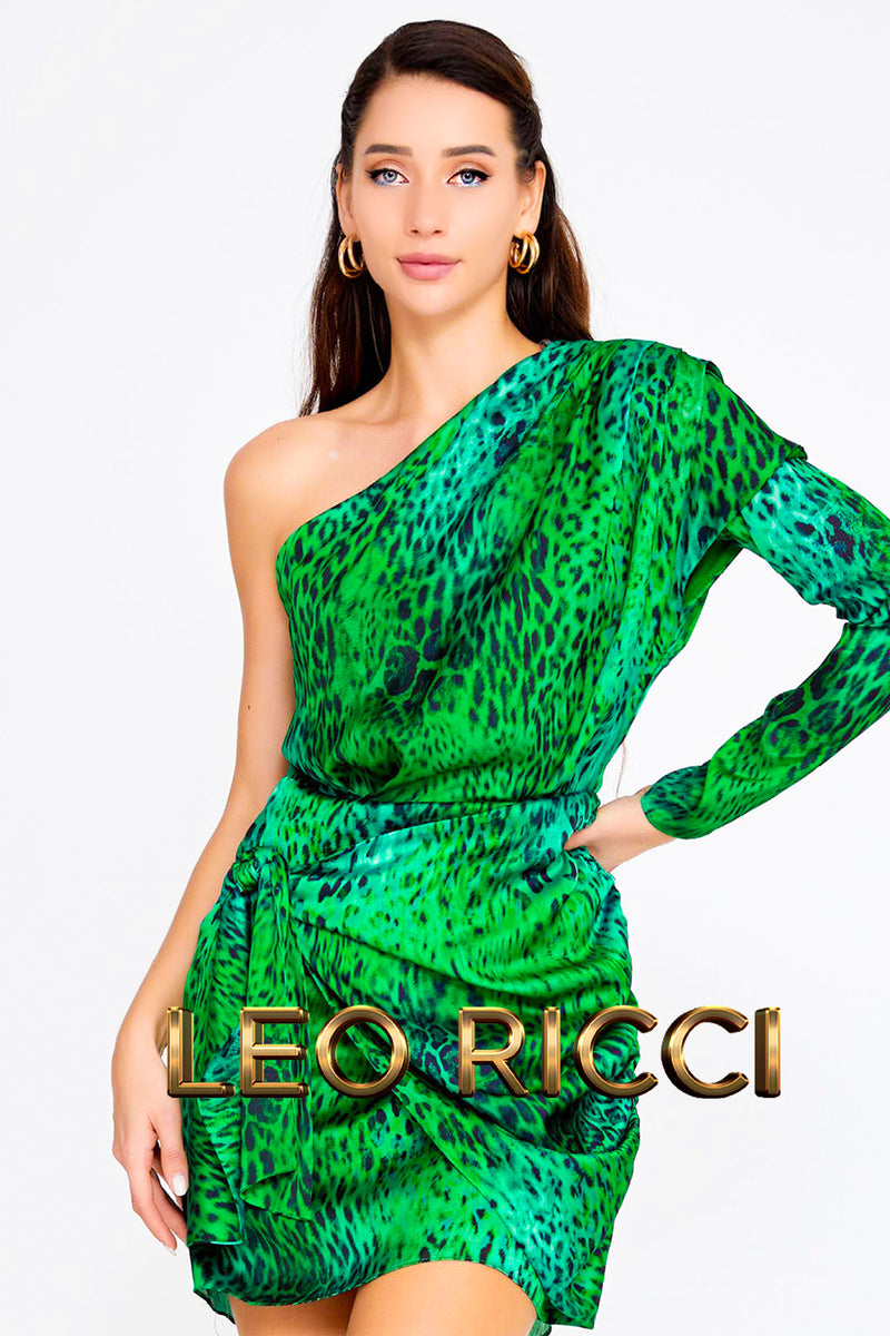 Green Sexy Formal Mini Cocktail Dress