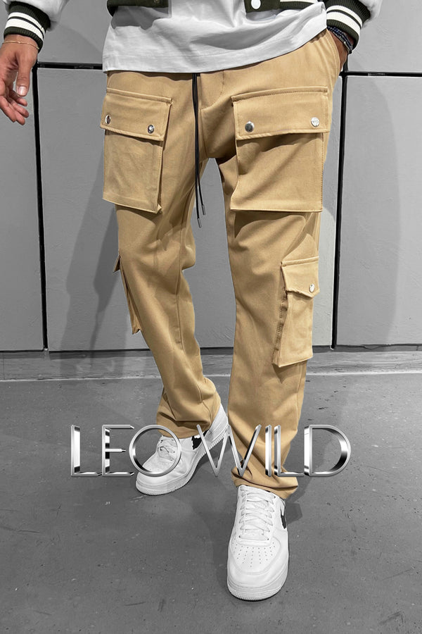 Men's Cargo Pants: Slim Fit Khaki Cargo Pants for Men