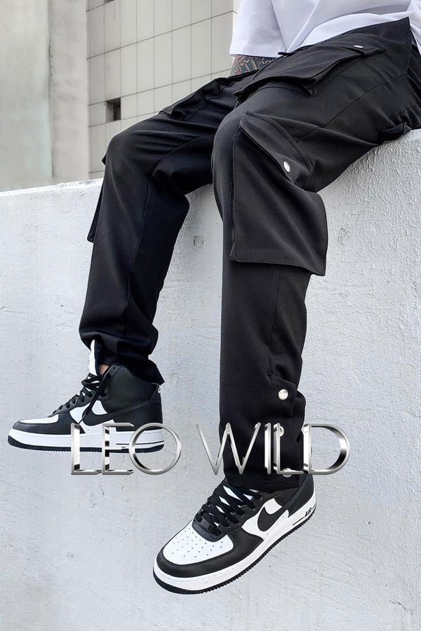 Men's Cargo Pants: Slim Fit Black Cargo Pants for Men