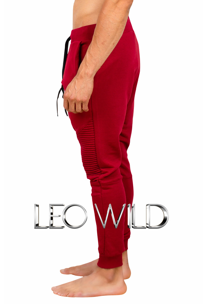 Men's Joggers: Stylish Red Casual Pants for Men