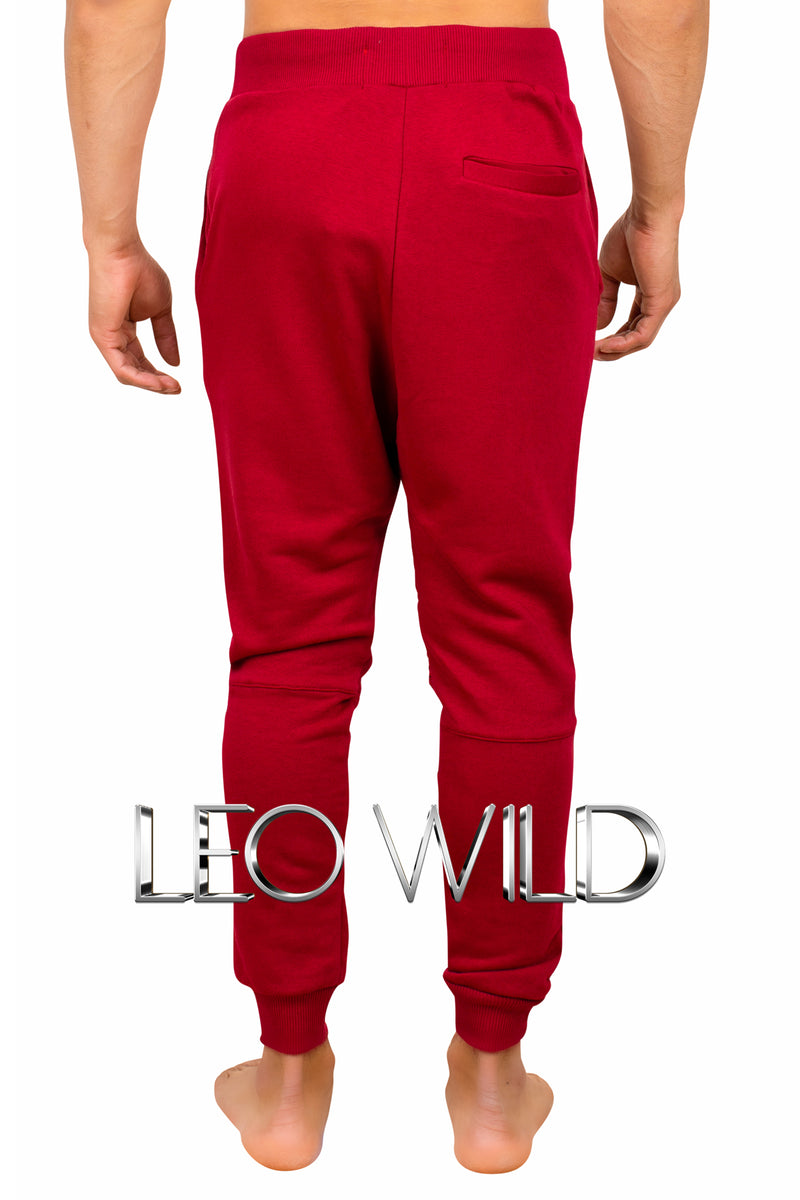 Men's Joggers: Stylish Red Casual Pants for Men